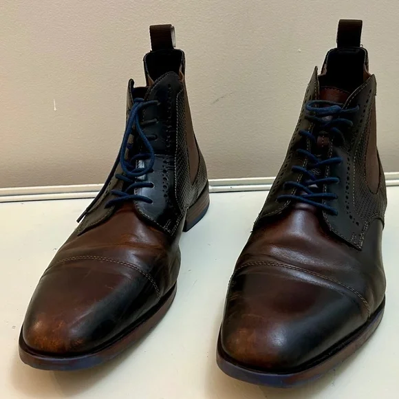 Stacy Adams Men's Rafferty Dressy Pointed Cap Toe Lace Up Brown Leather Sz 10.5 - Picture 2 of 10